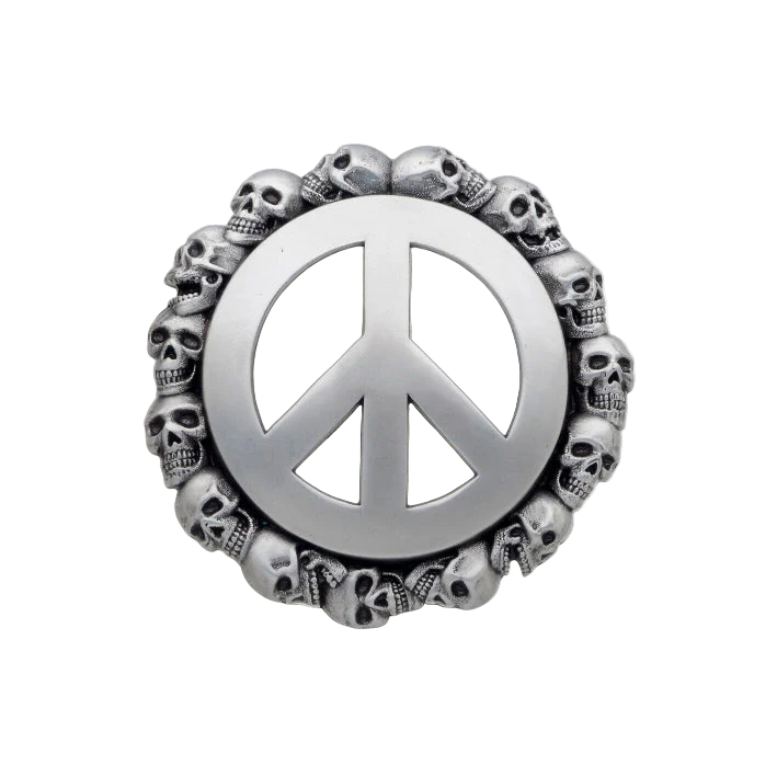 English silver belt buckle (100211-40) with Italian design, polished metal fashion accessory