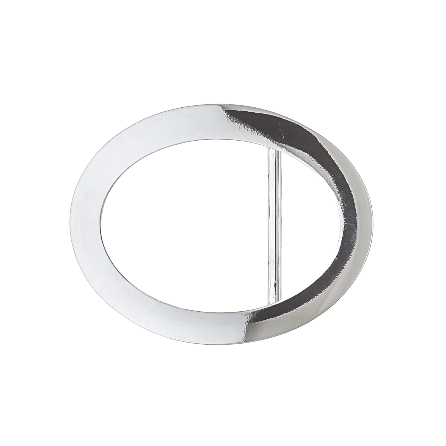 Oval 40mm belt buckle in Palladium Nickelfree HQ finish.