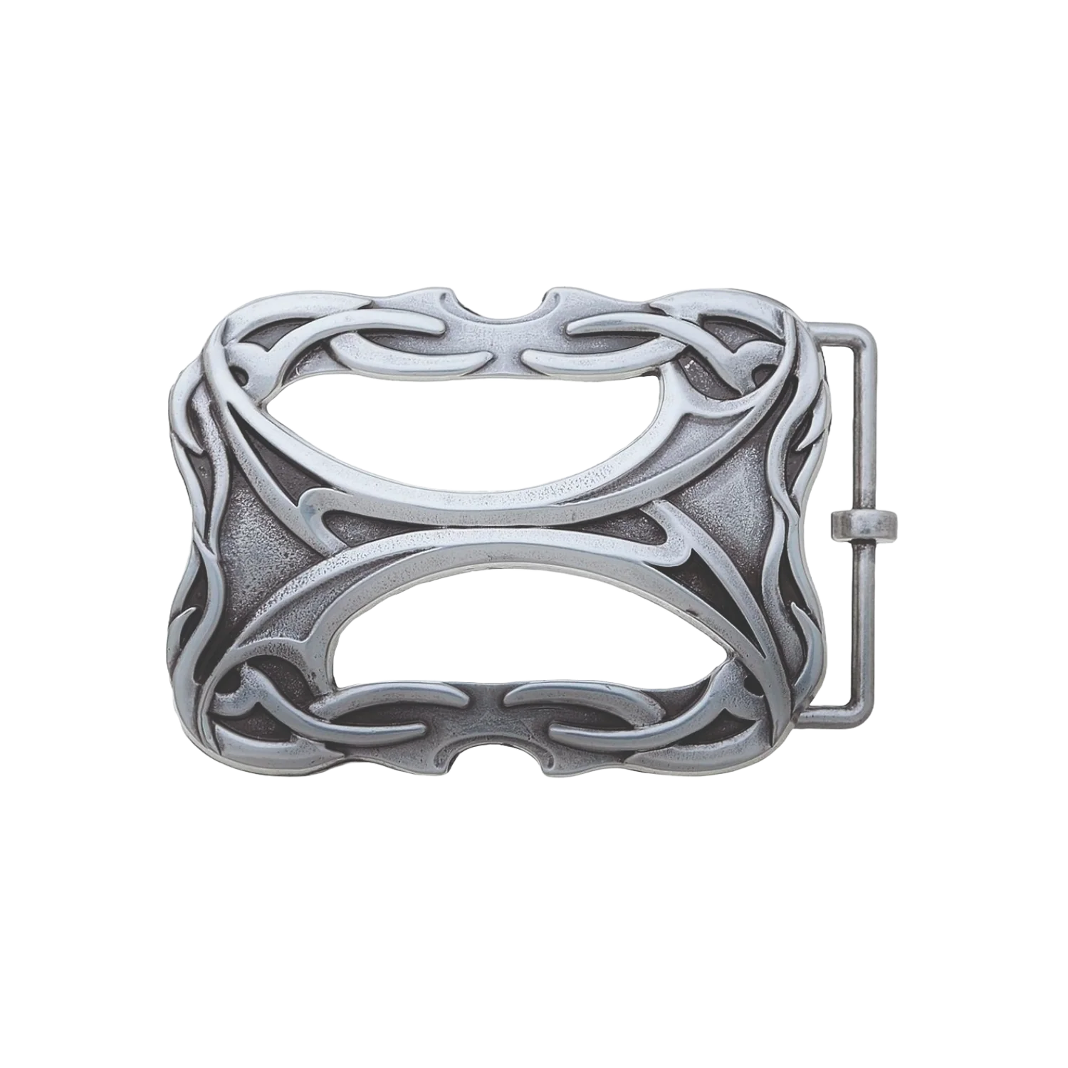 Celtic Interlace 40mm belt buckle in English Silver.