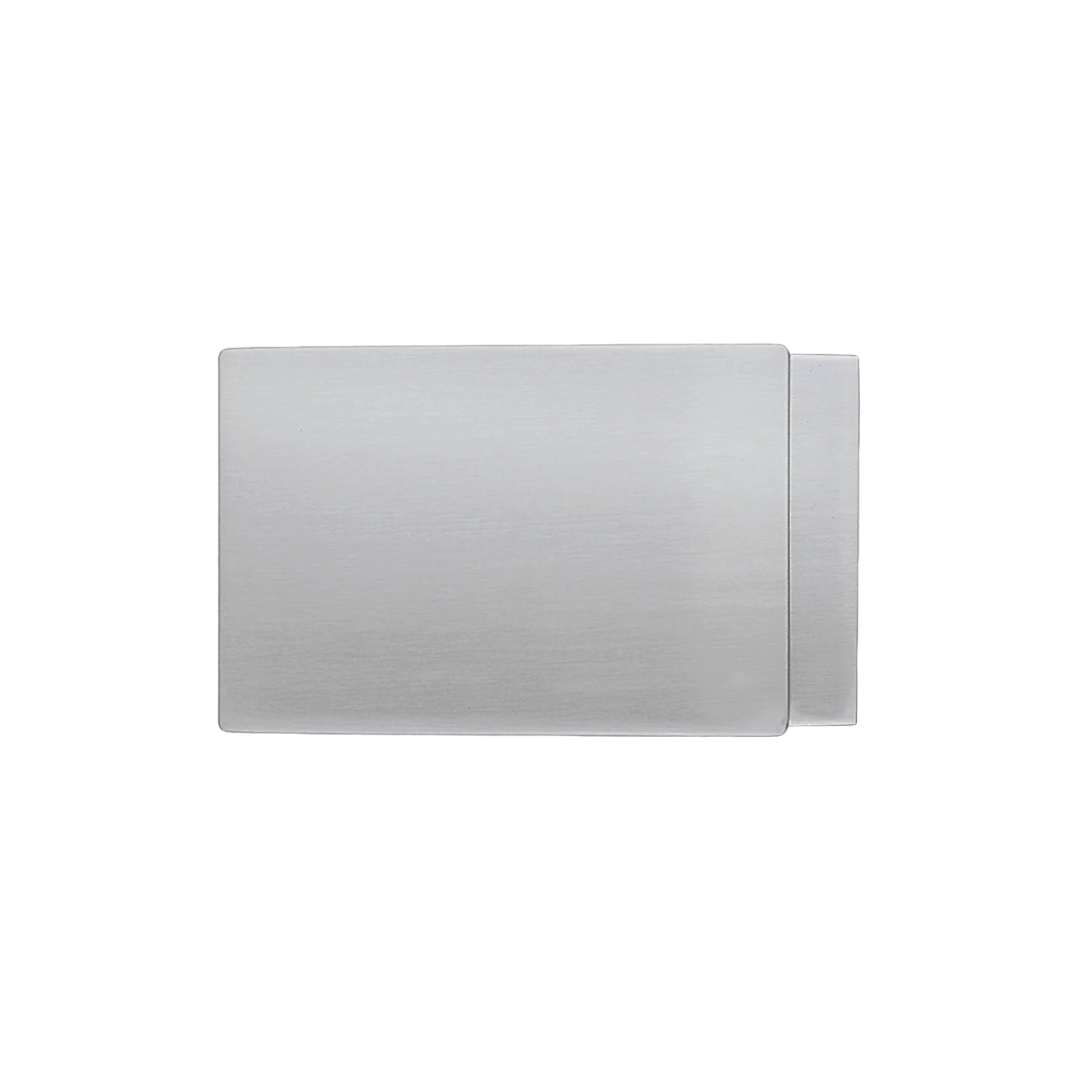 Minimal Plaque Clamp 40mm belt buckle in Brushed Nickelfree.