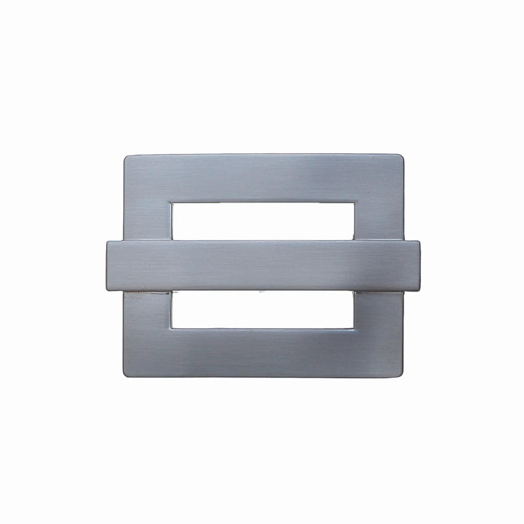 Center-Bar Frame 40mm belt buckle in Brushed Palladium Nickelfree HQ.