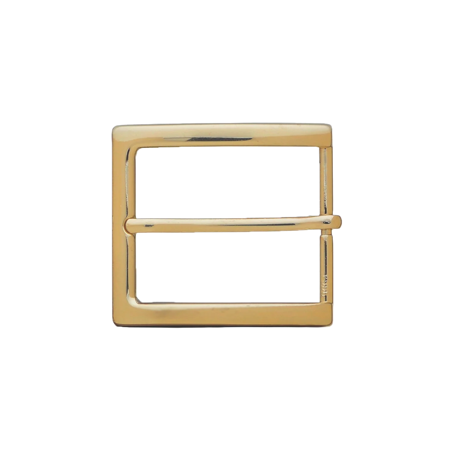 Square Frame Prong 40mm belt buckle in Light Gold Palladium Nickelfree HQ.