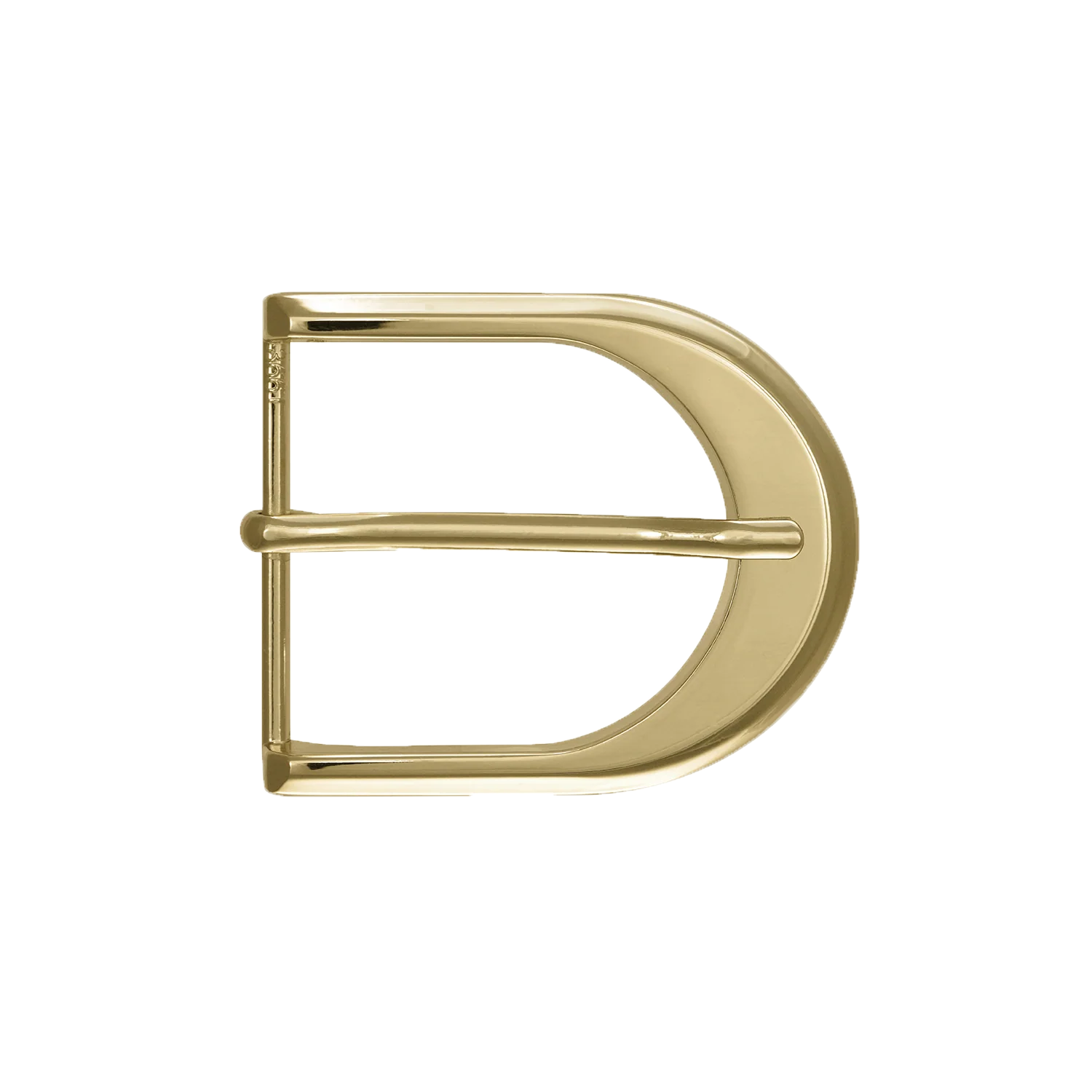 Contoured D-Frame Prong 40mm in Light Gold Finish.