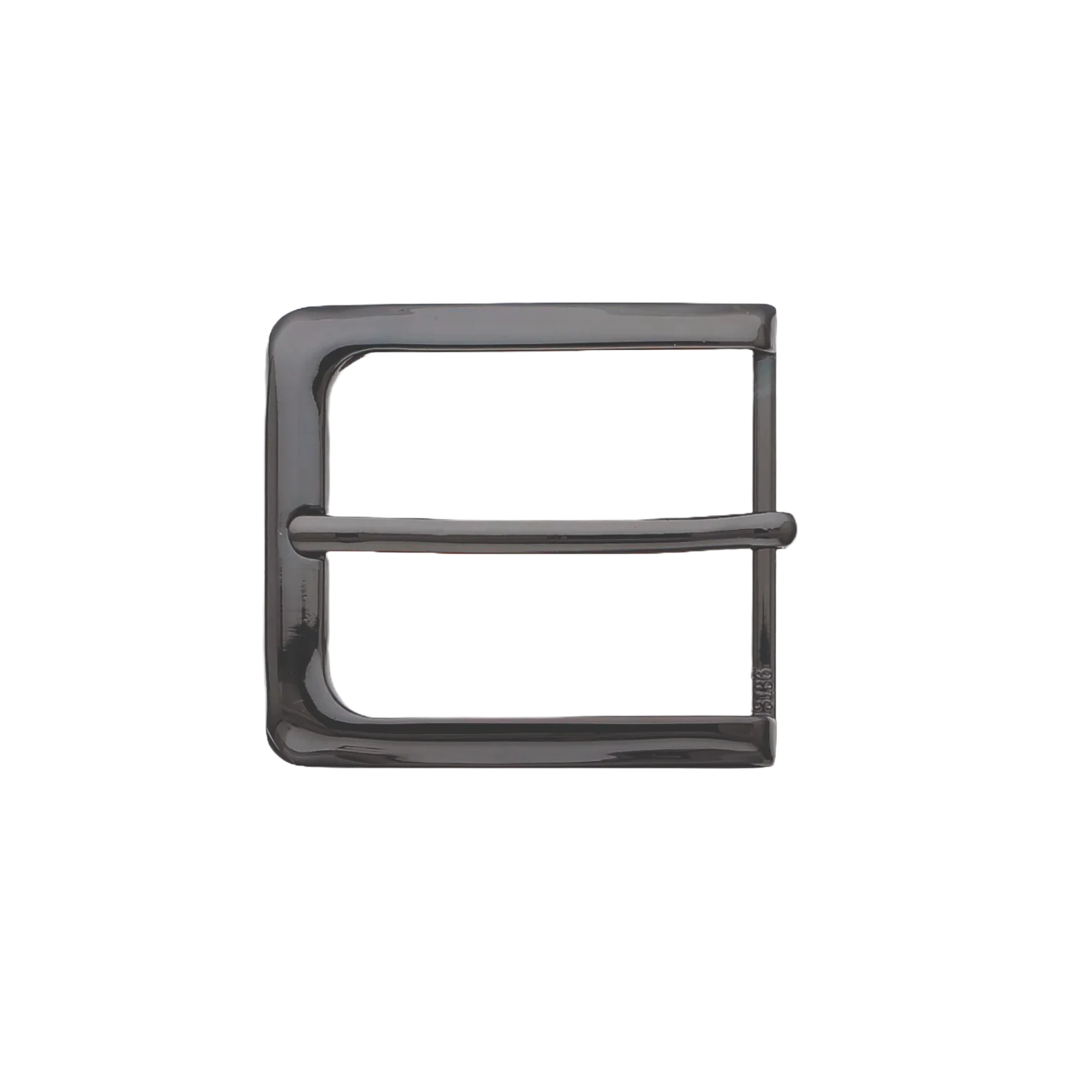 Square Frame 40mm belt buckle in Shiny Gun Metal.