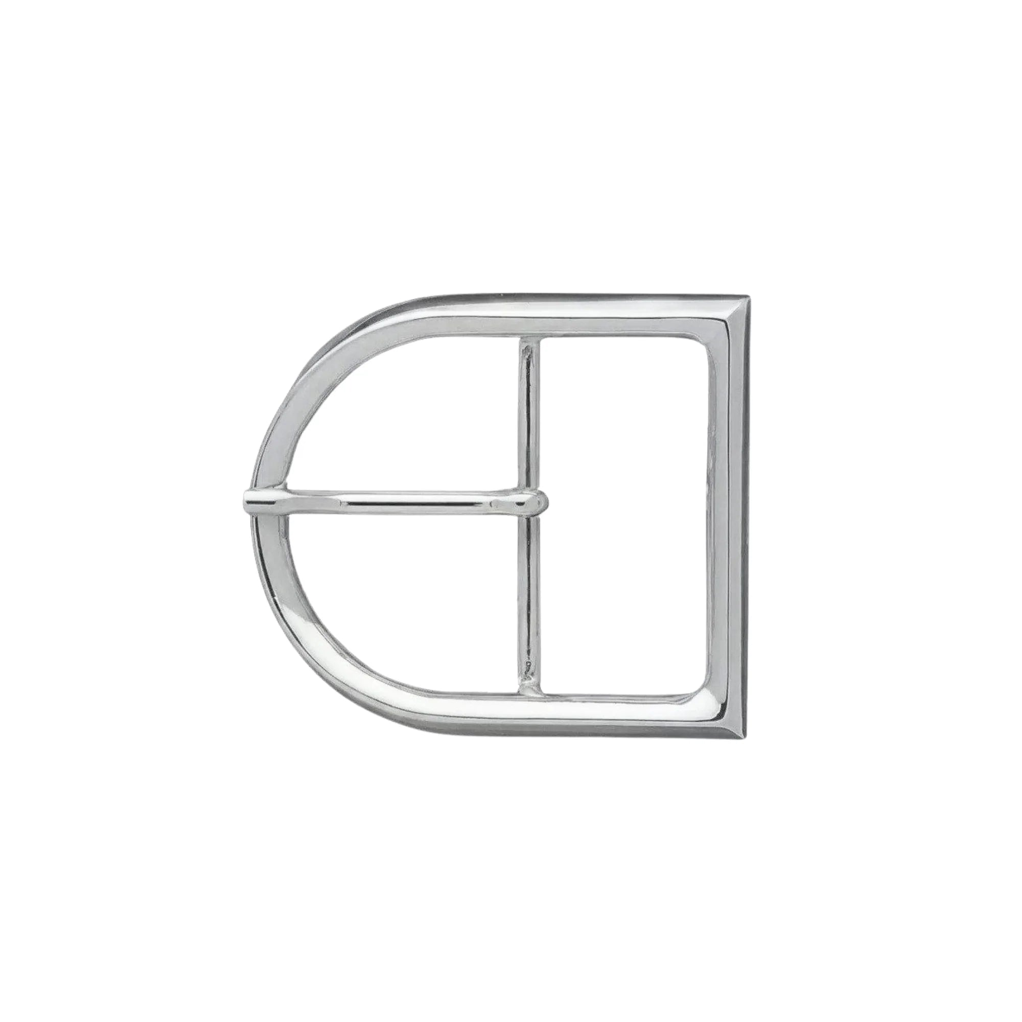 Squared D-Frame 40mm belt buckle in Palladium Nickelfree HQ.