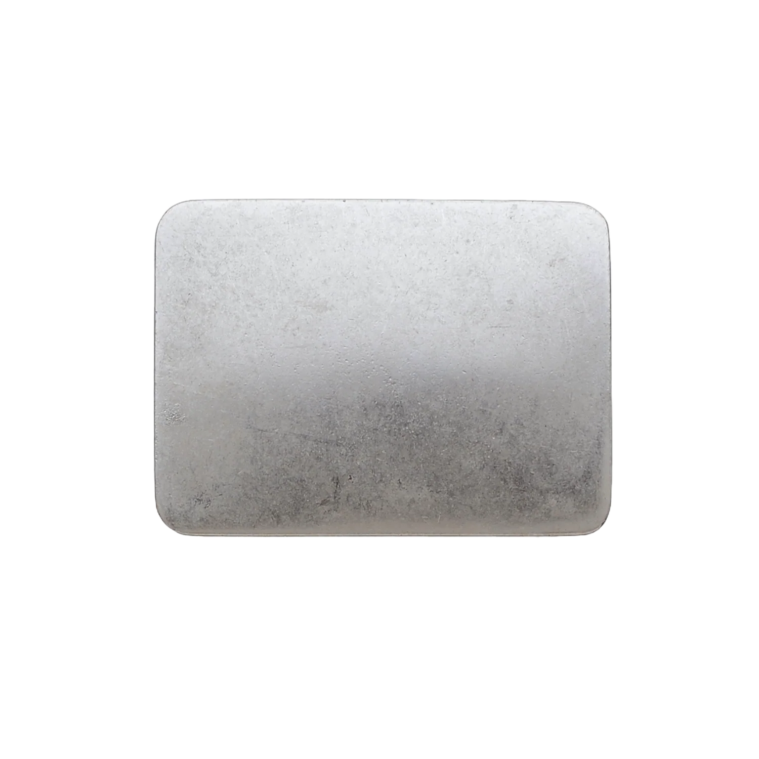 Rectangular 35mm belt buckle in English Silver.
