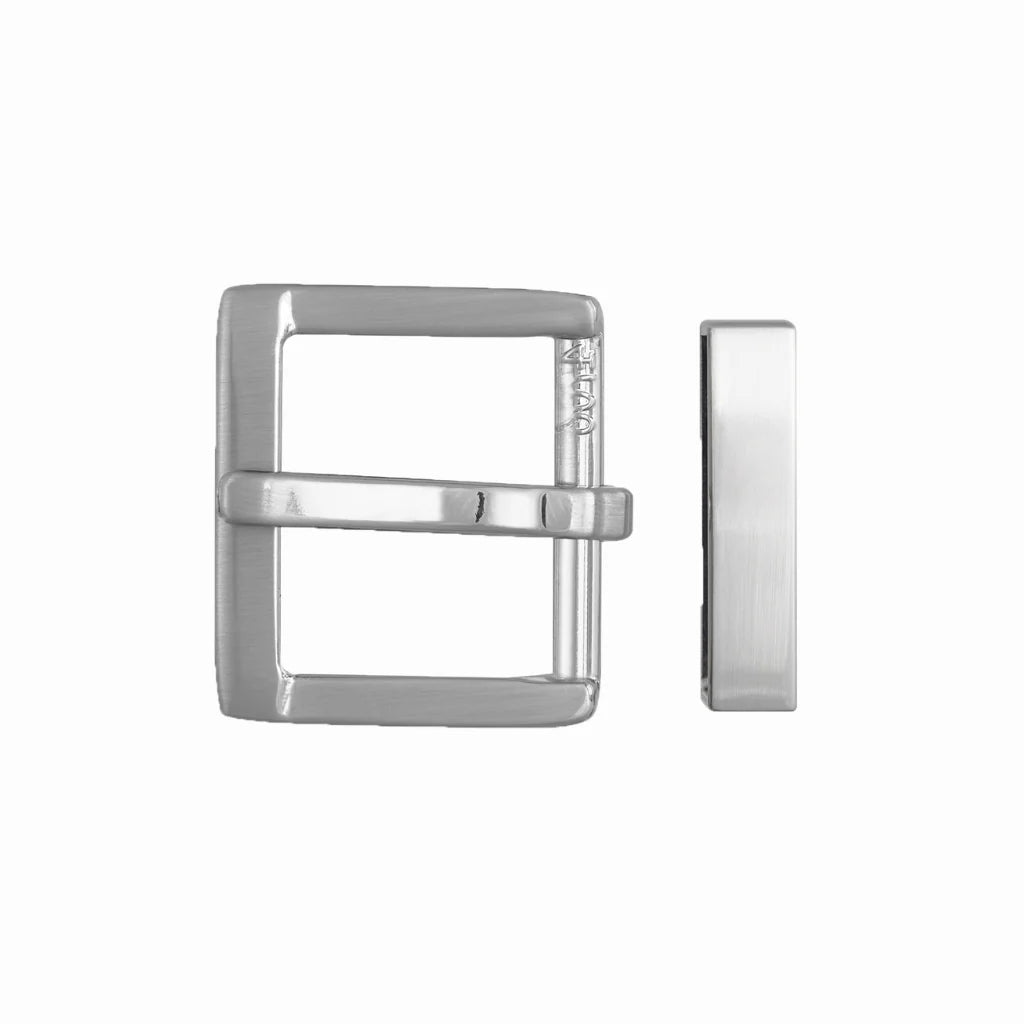 Square Frame + Loop 40mm belt buckle in Palladium Nickelfree HQ.