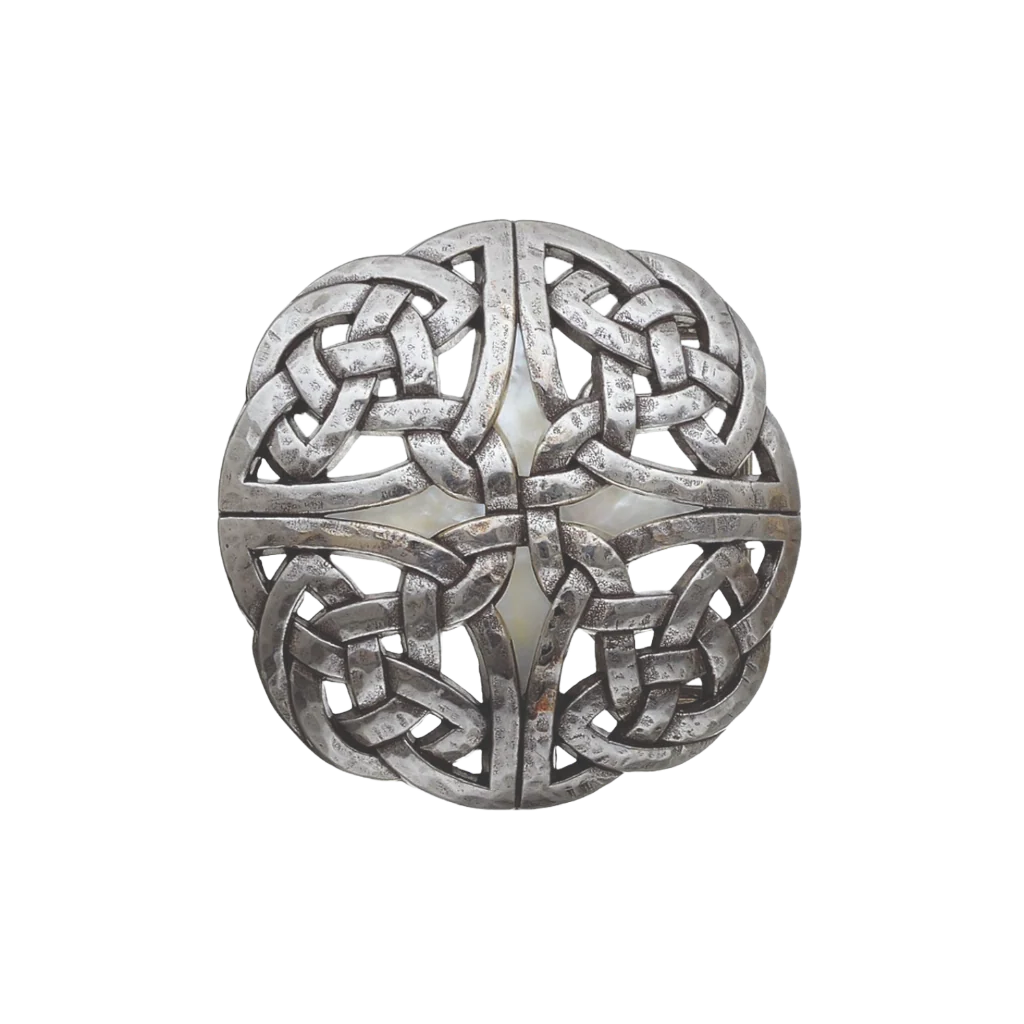 English silver white mop belt buckle (100207-40-1) with Italian design, polished metal fashion accessory