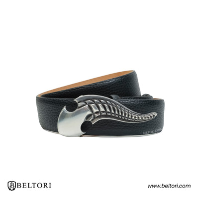 Curved Blade Complete Belt – Black Leather