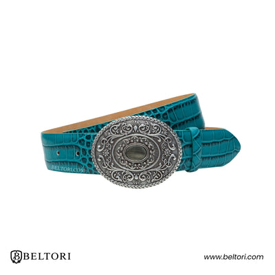 Oval Filigree Western Complete Belt – Foresta Leather
