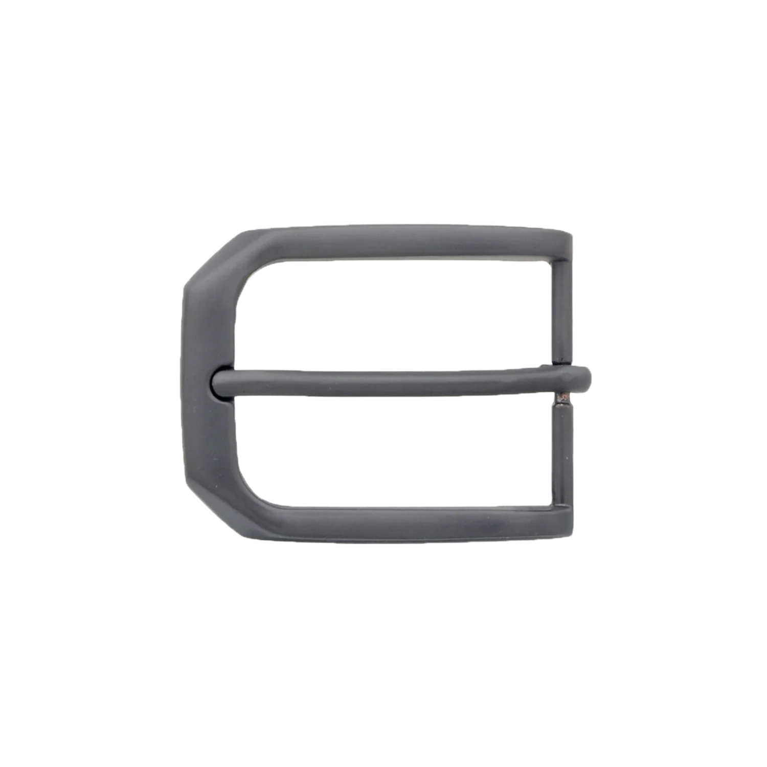 Chamfered Rectangle Frame 40mm belt buckle in Gun Metal Matt. 