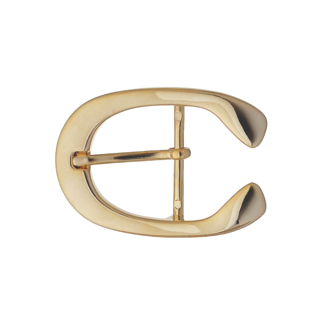 Open-C 40mm belt buckle in Light Gold Palladium Nickelfree HQ Finish.