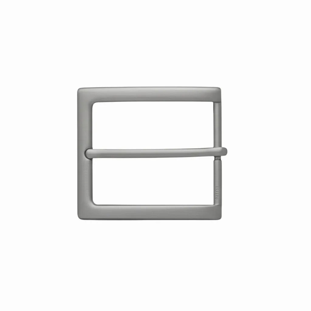Square Frame Prong 40mm belt buckle in Brushed Palladium Nickelfree HQ. 