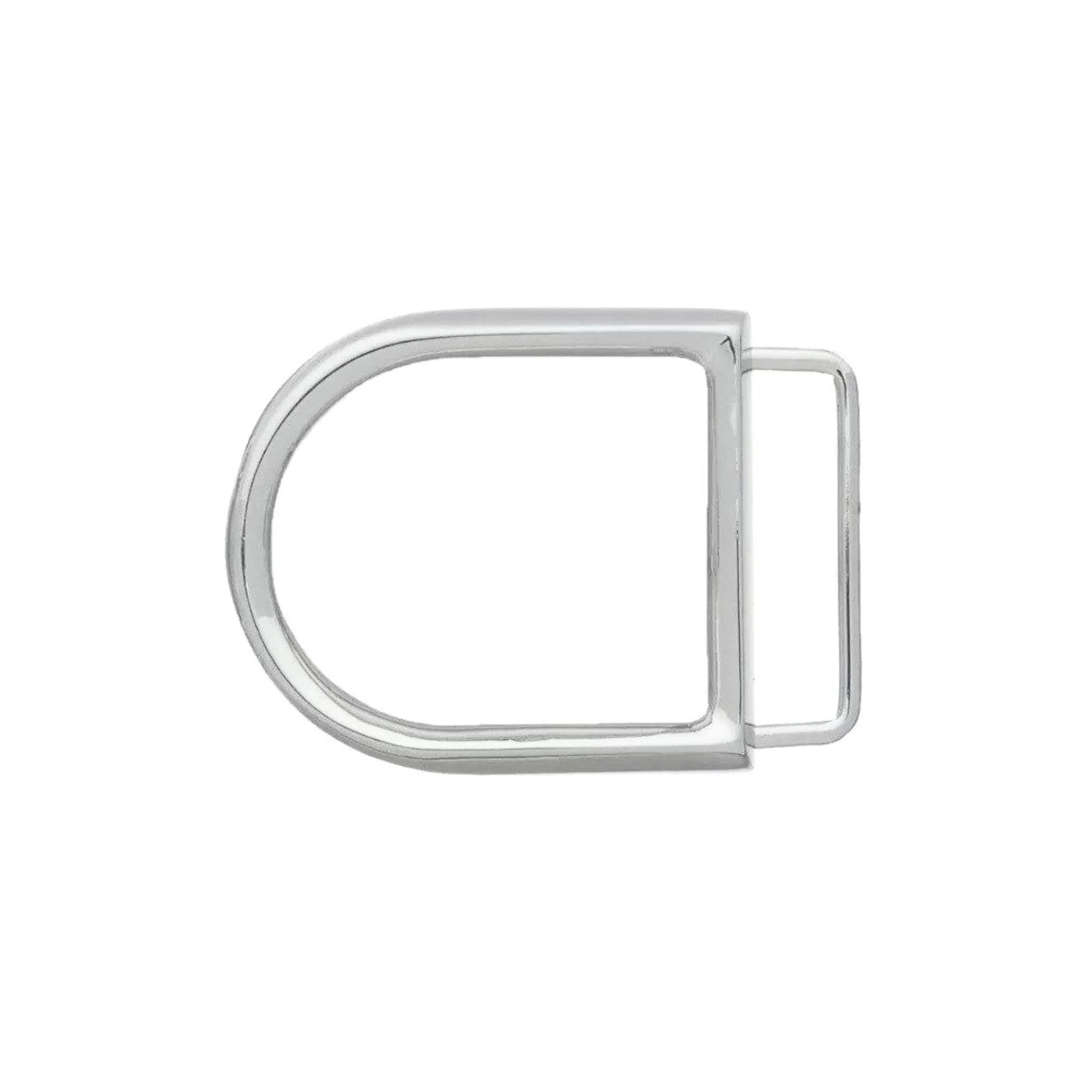 Rounded D Frame 40mm belt buckle in Palladium Nickelfree HQ.