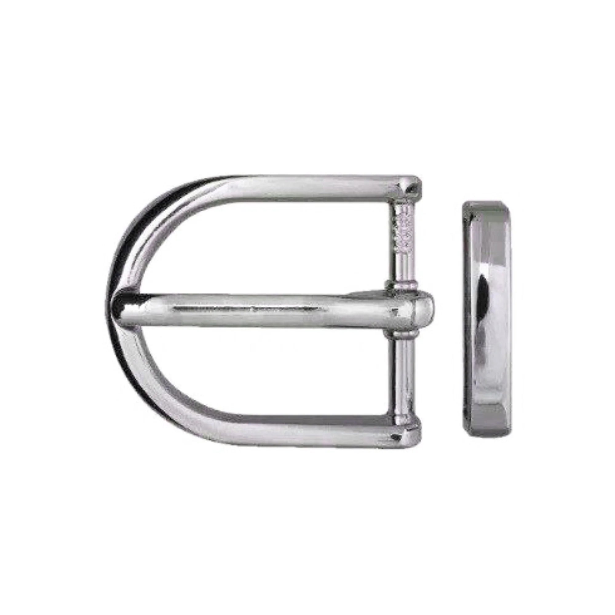 Rounded D-Frame + Loop 40mm belt buckle in Palladium Nickelfree HQ.